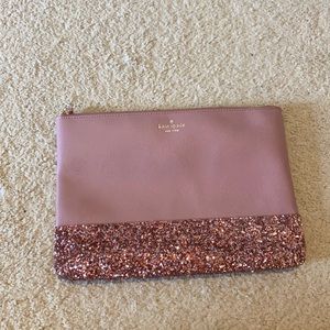 Pink Kate Spade cosmetics case